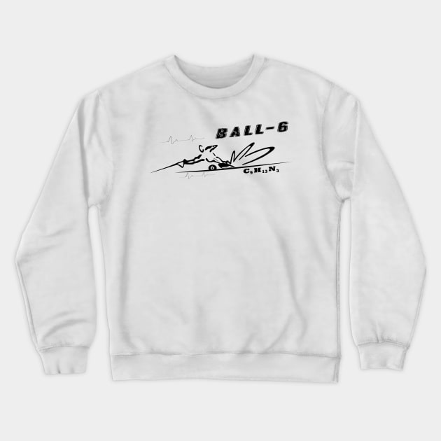 Slalom Water Ski - Ball 6 Crewneck Sweatshirt by GR8DZINE